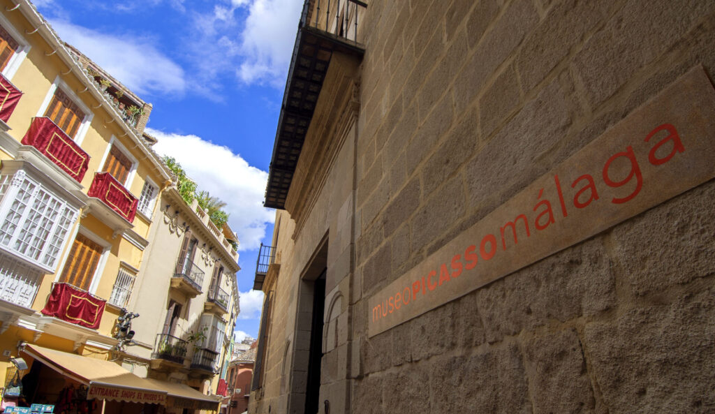 Entrance to the Pablo Picasso Museum in Málaga, Spain
