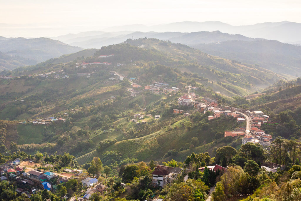 View of Doi Mae Salong, Thailand