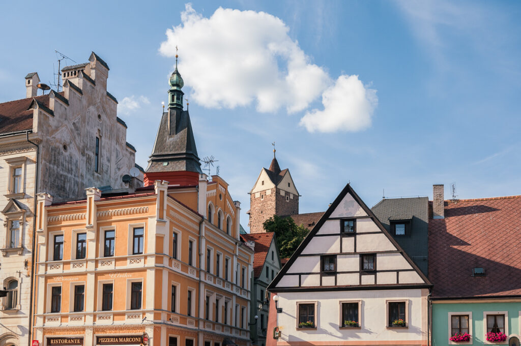 Square and castle, Loket, Karlovy Vary region
