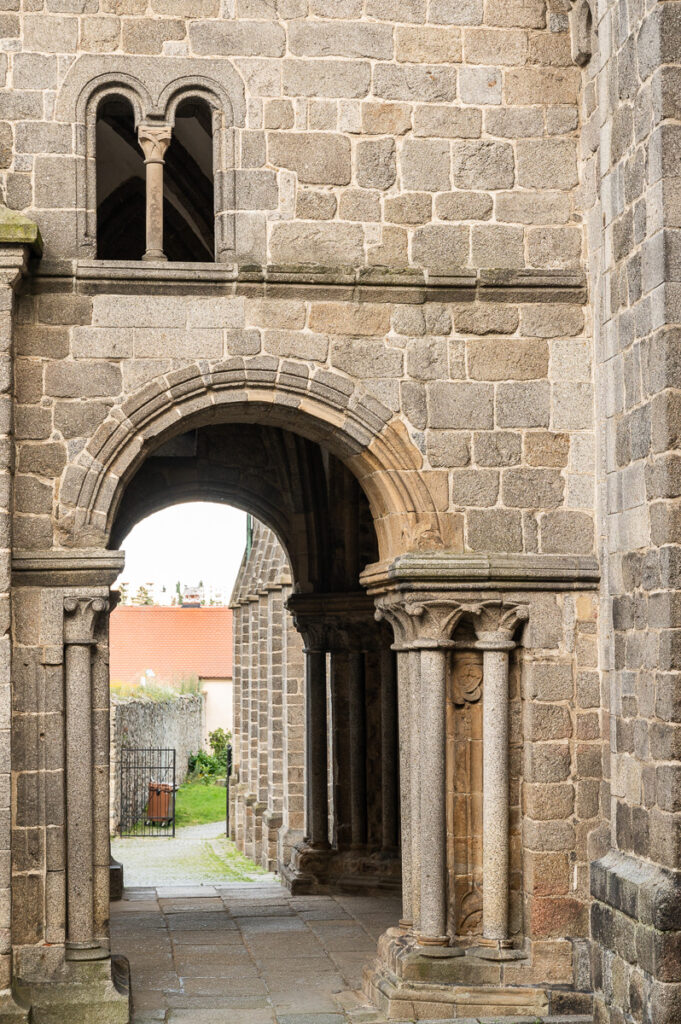 Romanesque-Gothic St. Procopius Basilica in Třebíč, UNESCO monument, Vysočina, Czech Republic 