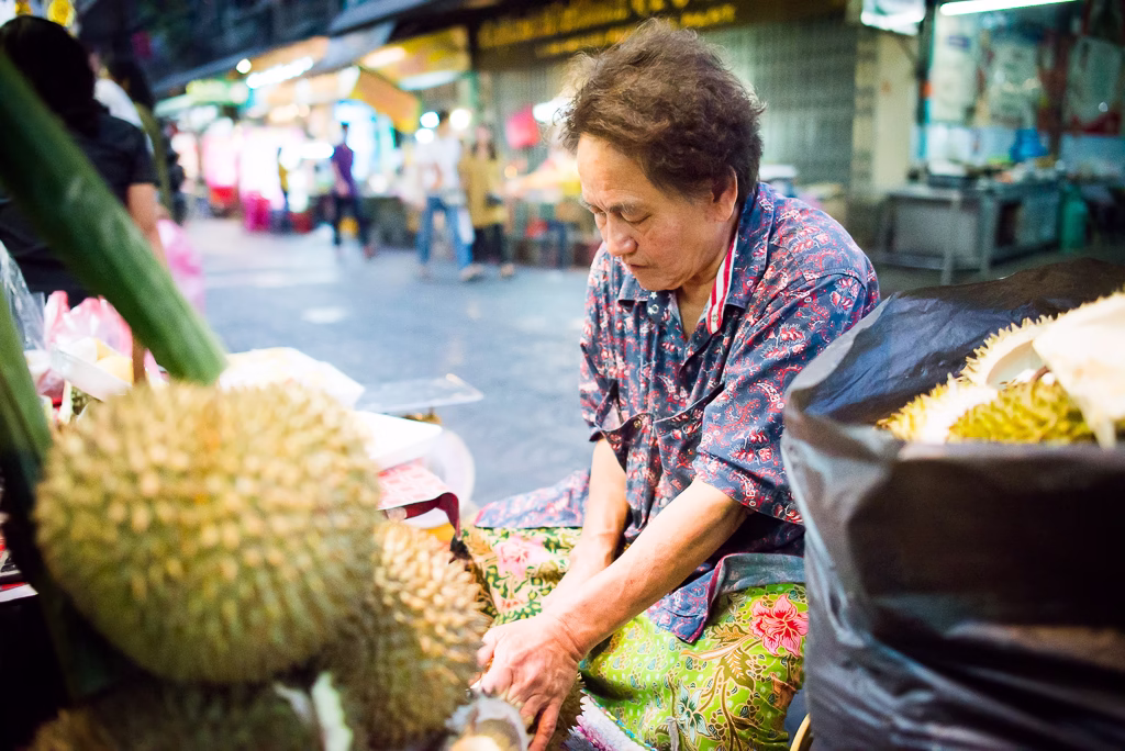Chatuchak Weekend Market stalls in Bangkok
