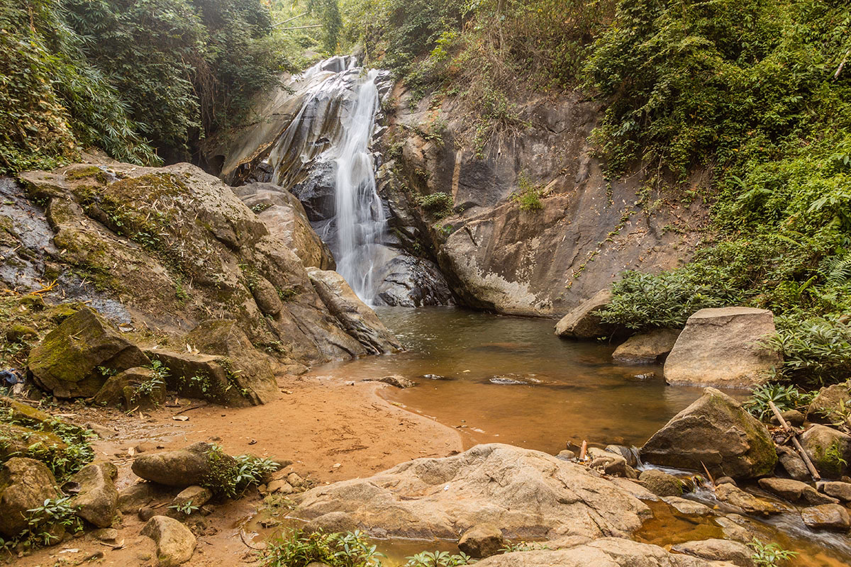 Huai Mae Sai waterfall, day trip from Chiang Rai, northern Thailand