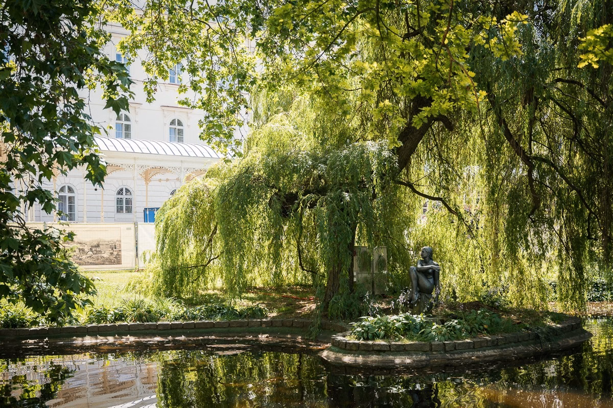 The Park Colonnade in Dvořák Gardens in Karlovy Vary