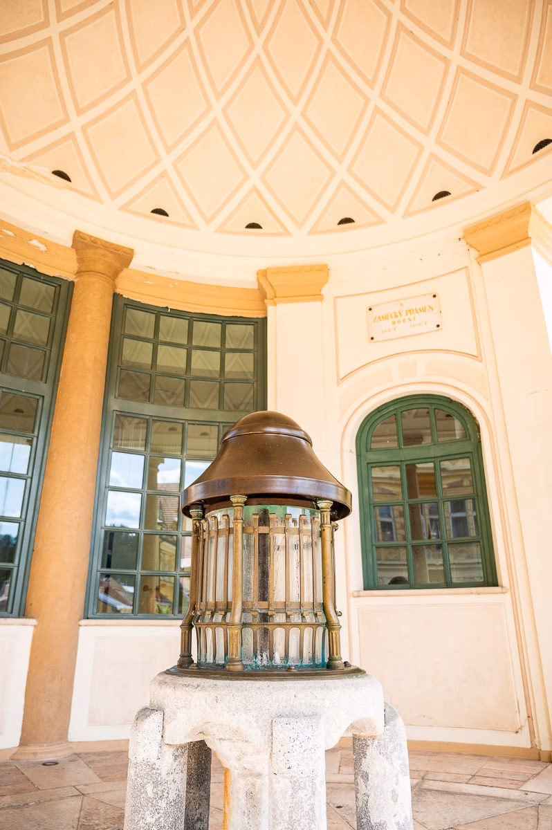 The Castle Spring inside the Castle Colonnade in Karlovy Vary