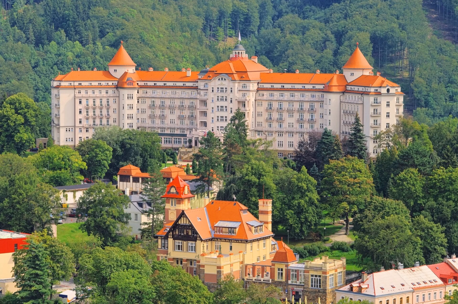 Hotel Imperial in Karlovy Vary, an Art Nouveau spa hotel above the town