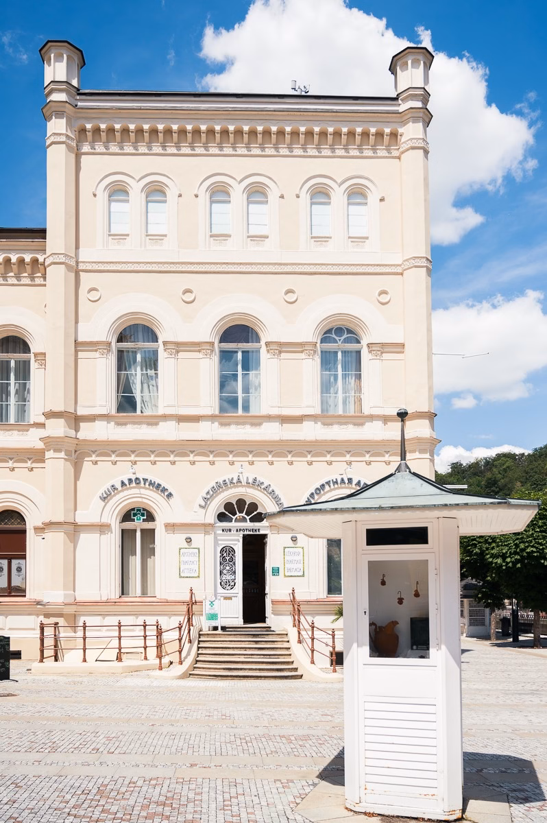 The historic building of Spa III in Karlovy Vary
