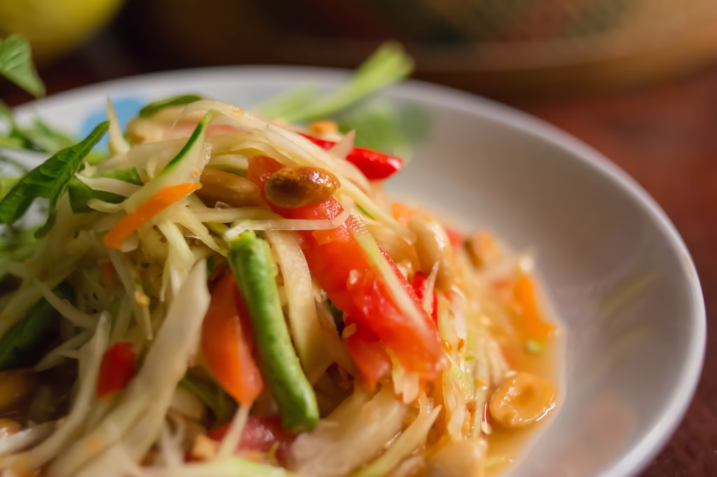 Papaya Salad – Som Tum, street food, Thailand