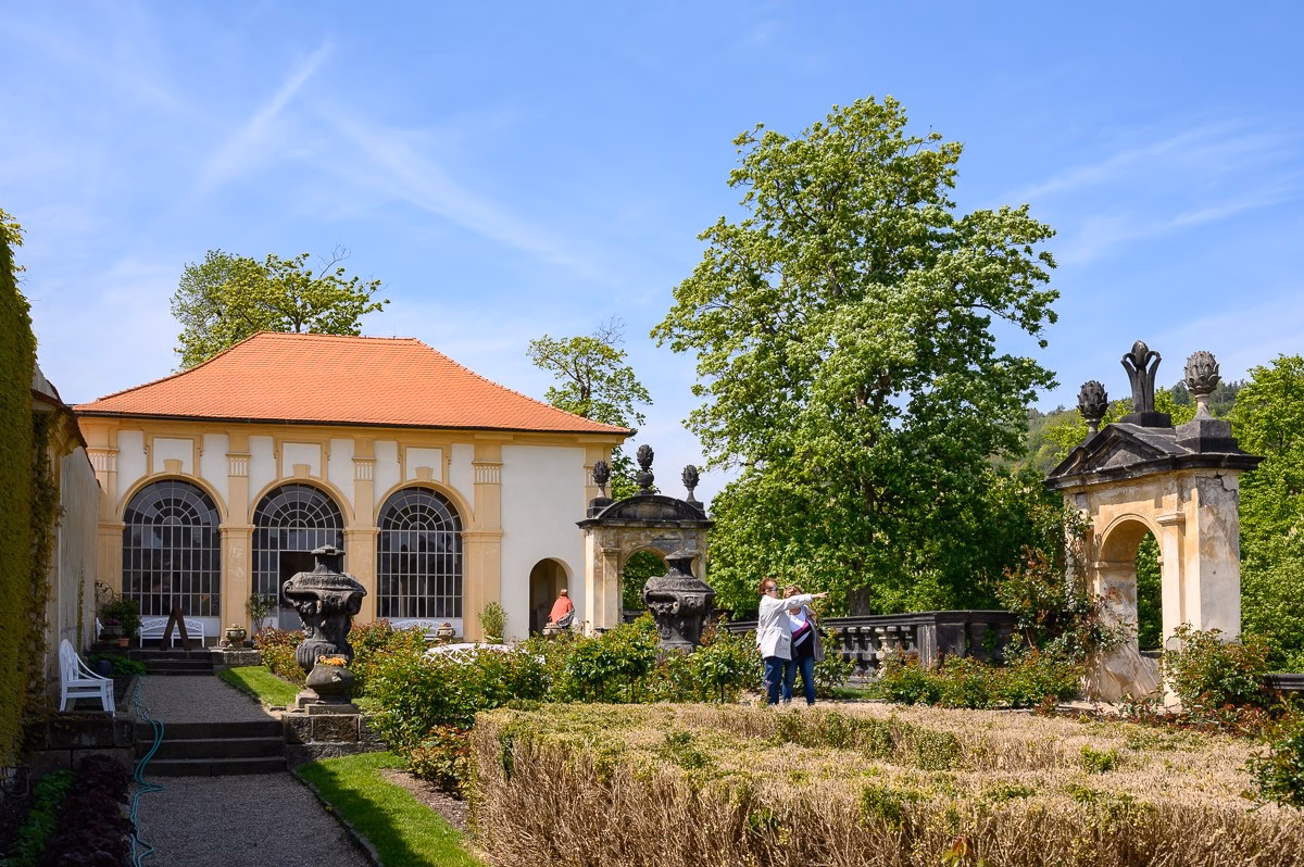 Rose Garden at Děčín Castle