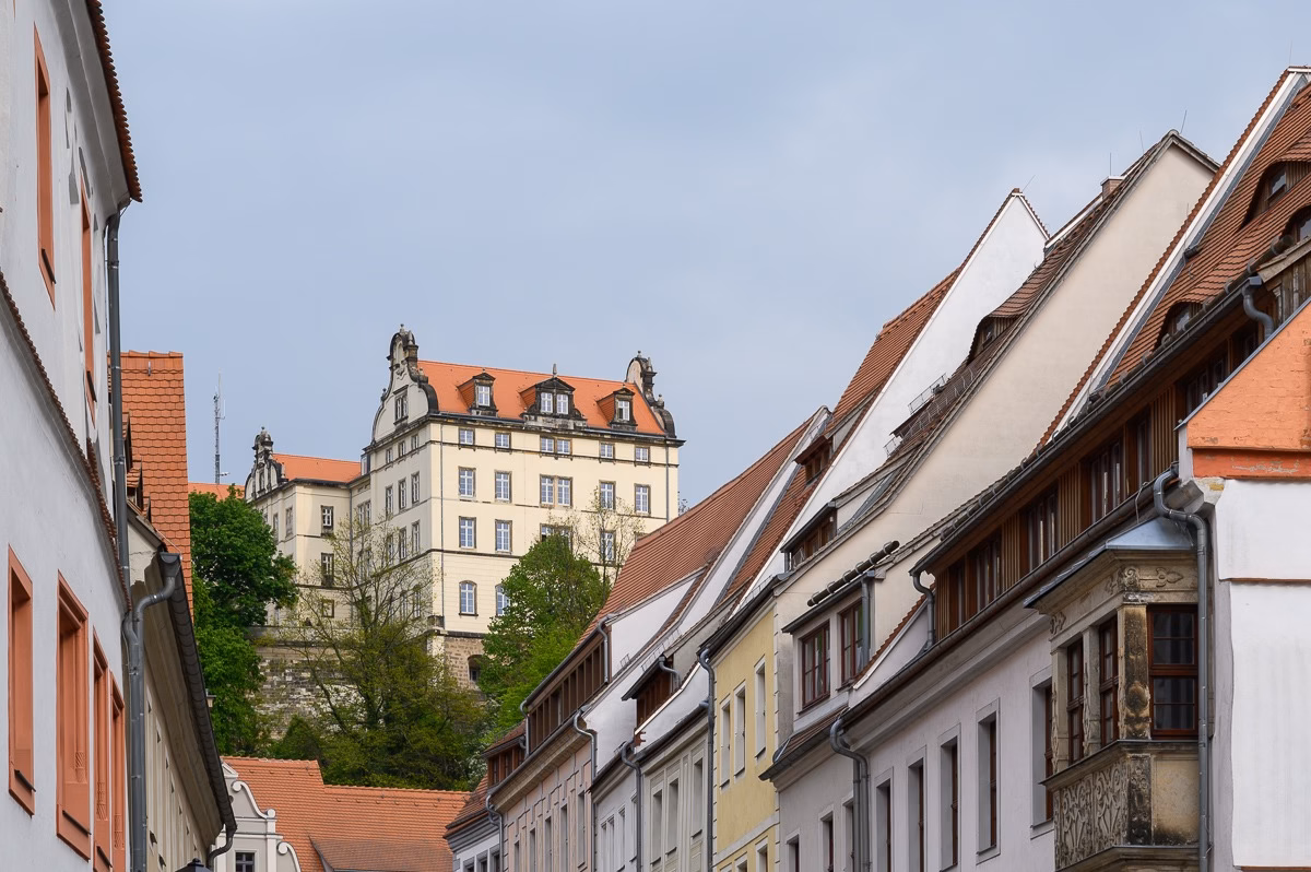 Sonnenstein castle complex above Pirna after restoration