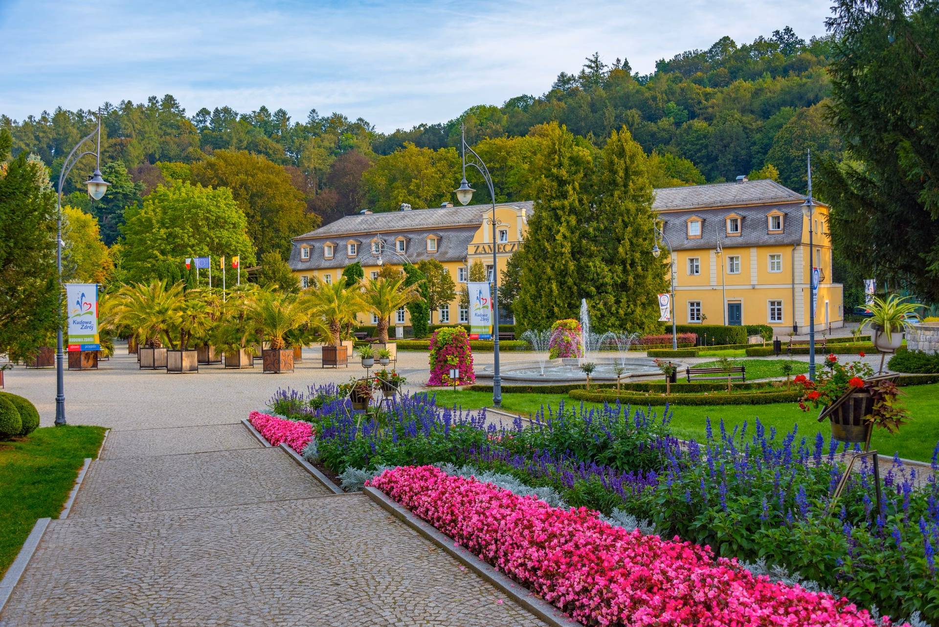 Sanatorium Zameczek in Park Zdrojowy in Kudowa-Zdrój