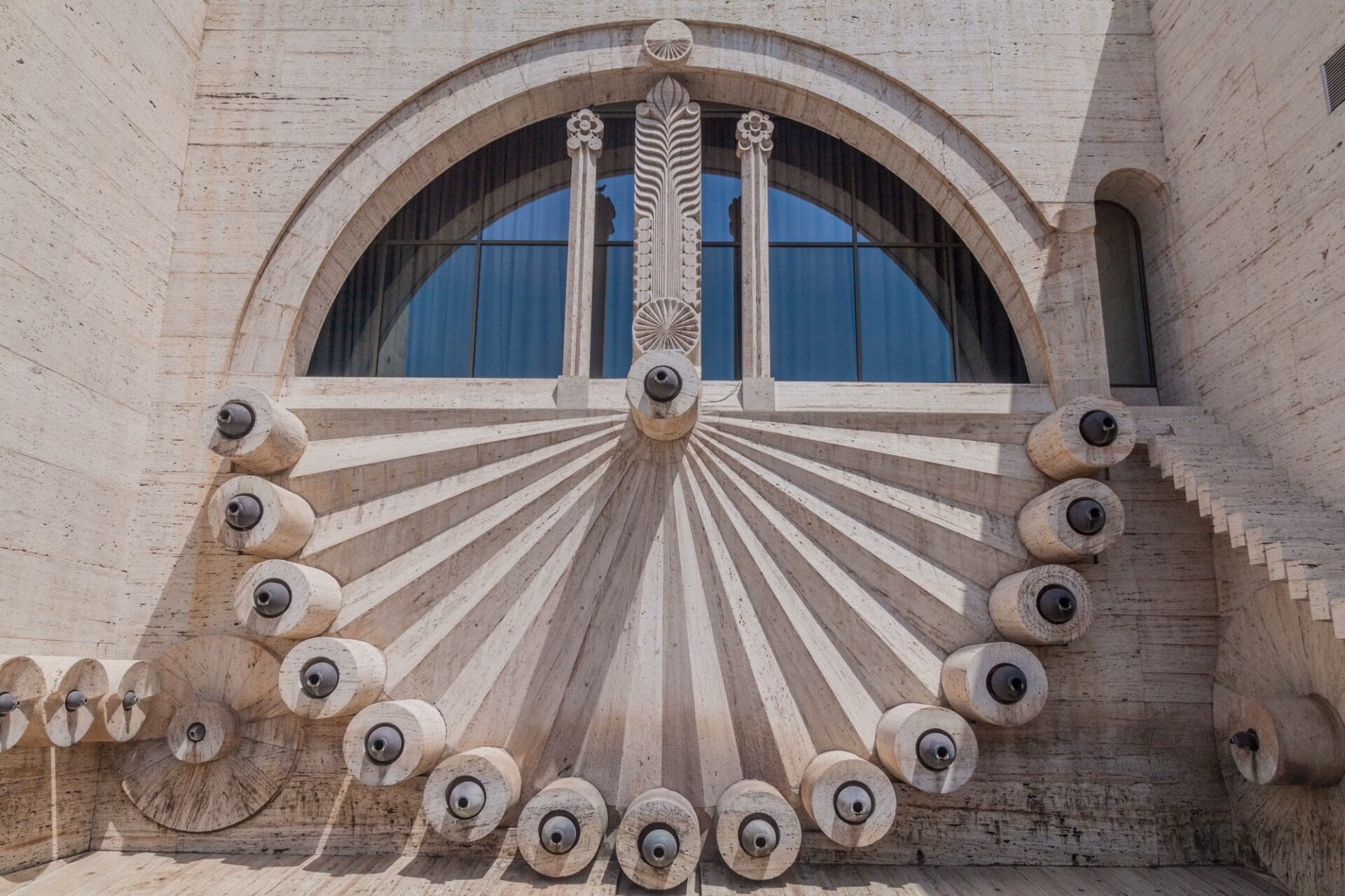 Yerevan's Cascade, a monumental white limestone staircase above the city centre