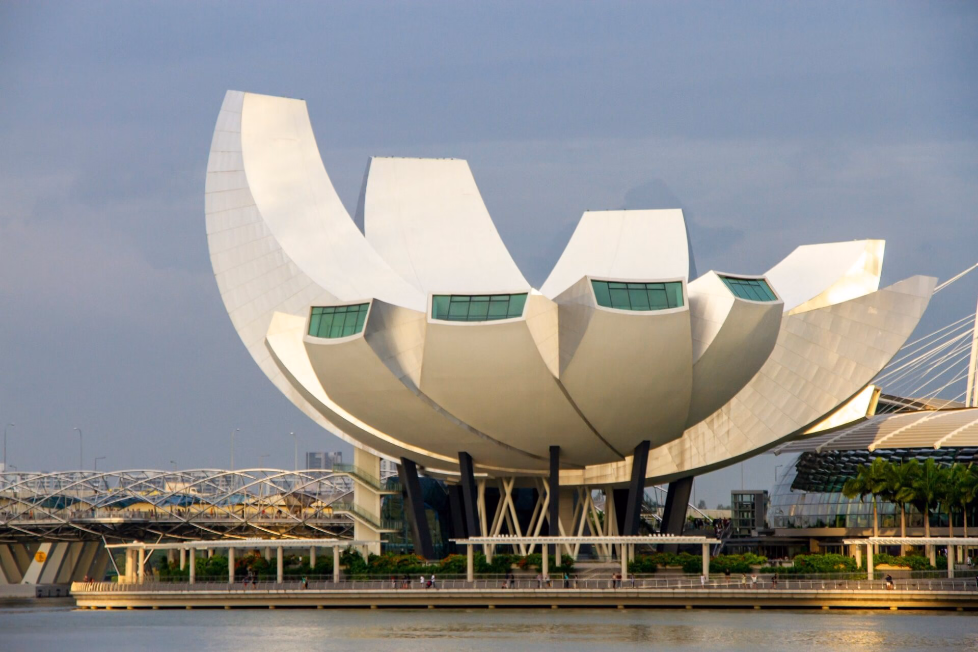 Lotus-shaped ArtScience Museum in Singapore