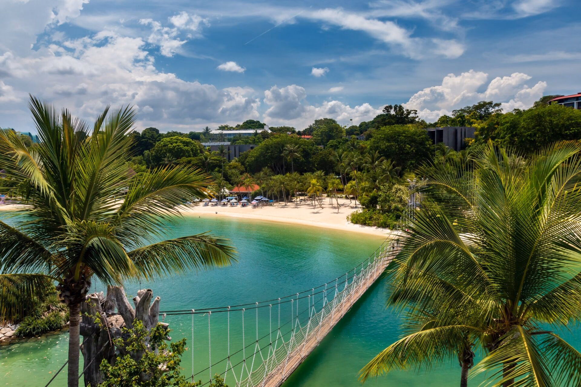 Palawan Beach on Sentosa Island in Singapore