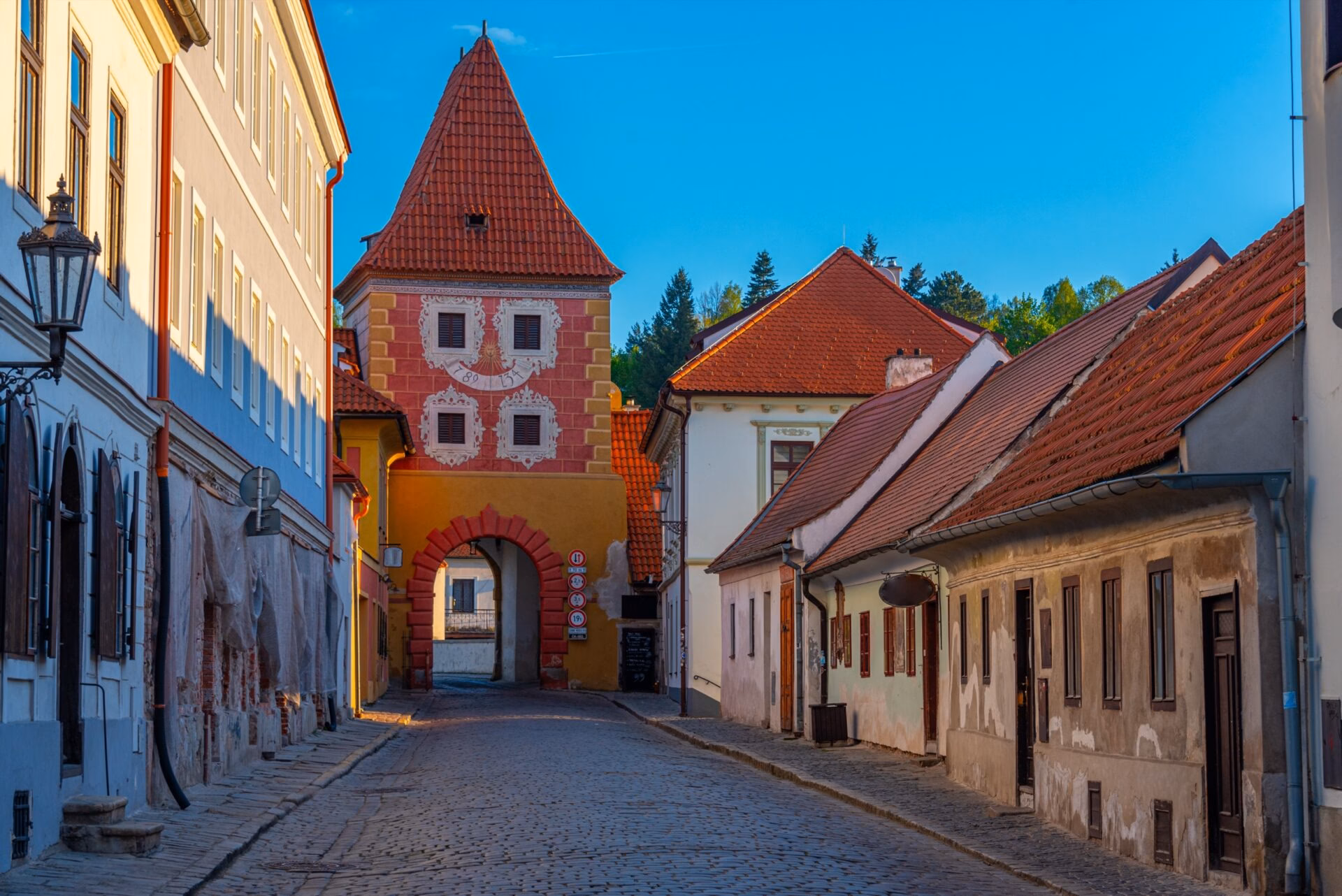 The Budejovice Gate Budejovice Gate in Cesky Krumlov, the only surviving town gate