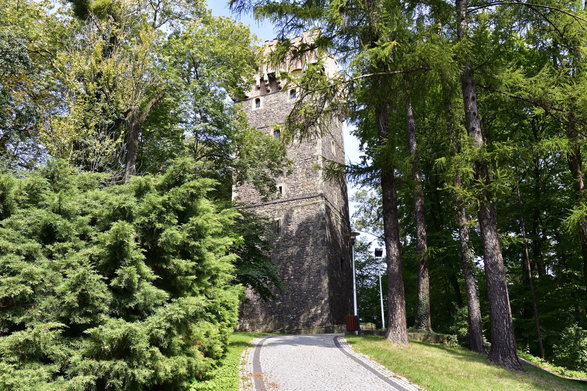 The Gothic Piast Tower on Castle Hill in Cieszyn